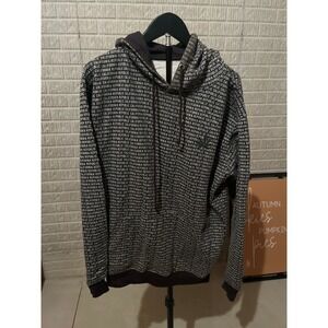 Eighty Eight California Republic Hoodie Sweatshirt Brown Text‎ Print Large